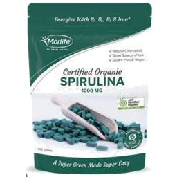 Photo of Morlife - Spirulina 1000mg - 250 Tablets