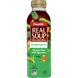 Photo of Campbells Real Soup Strength Green Pea With Spinach 515g