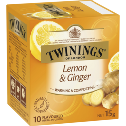 Photo of Twinings Flavoured Herbal Infusions Bags Lemon & Ginger 10 Pack