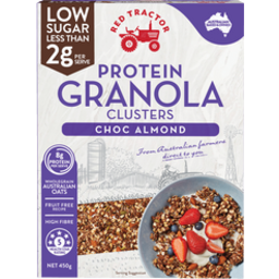 Photo of Red Tractor Protein Granola Clusters Low Sugar Choc Almond 450gm