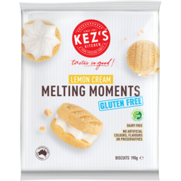 Photo of Kez's Kitchen Gluten Free Lemon Cream Melting Moments 190g 190g