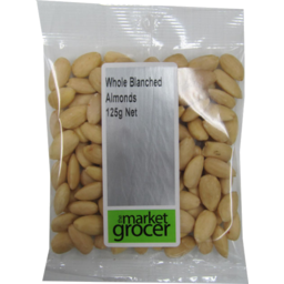 Photo of The Market Grocer Whole Blanched Almonds 125gm