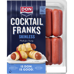Photo of Don Cocktail Franks Skinless 600g