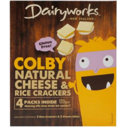 Photo of Dairyworks Cheese & Cracker Colby 4 Pack