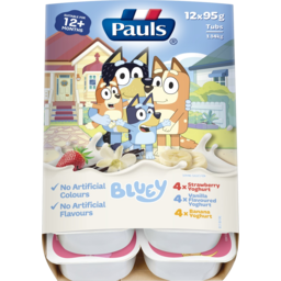 Photo of Pauls Bluey Multipack Yoghurt 12 Pack 1.14kg