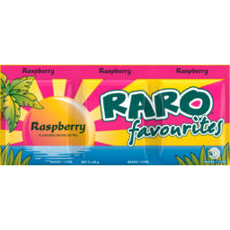Photo of Raro Sachets Drink Mix Raspberry 3 Pack