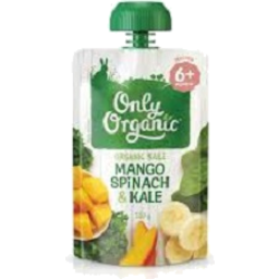 Photo of Only Organic Baby Food Pouch Mango Spinach Kale