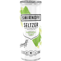 Photo of Smirnoff Seltzer Natural Lime Can