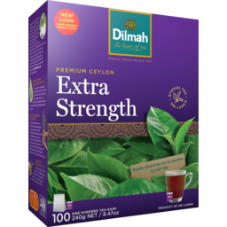 Photo of Dilmah Premium Ceylon Extra Strength Tea Bags 100 Pack 240g