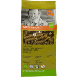 Photo of Girolomoni Organic Durum Wheat Wholemeal Fusilli 500g