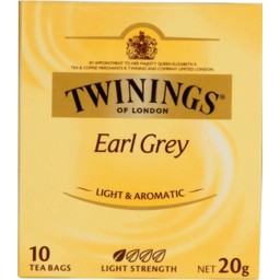 Photo of Twinings Earl Grey Tea Bags 10 Pack 20g