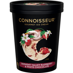 Photo of Connoisseur Gourmet Ice Cream Raspberry White Chocolate