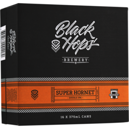Photo of Black Hops Super Hornet IIPA Cans