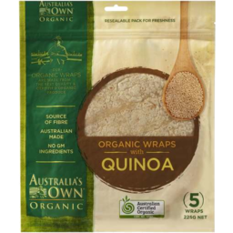 Photo of Australia's Own Organic Quinoa Wraps