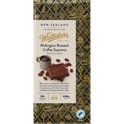 Photo of Whittaker's Chocolate Artisan Collection Wellington Roasted Supreme Coffee 100g