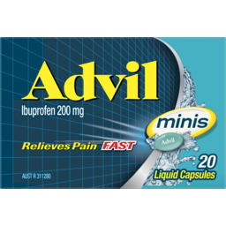Photo of Advil Mini Ibuprofen Liquid Capsules 20 Pack