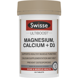 Photo of Swisse Ultiboost Magnesium, Calcium + D3 120.0x