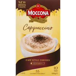 Photo of Moccona Cappuccino Cafe Style Coffee Sachets 10 Pack 130g