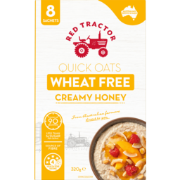 Photo of Red Tractor Creamy Honey Wheat Free Quick Oats Sachets