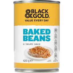 Photo of  Black And Gold Baked Beans Tomato Sauce 420gm