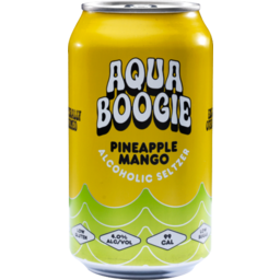 Photo of Aqua Boogie Pineapple Mango Seltzer 355ml