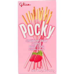 Photo of Glico Pocky Strawberry Cream Biscuit Sticks 47g