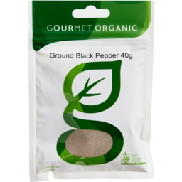 Photo of Gourmet Organic Ground Black Pepper 40g