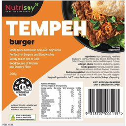 Photo of Nutrisoy Tempeh Burger 200g