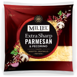 Photo of Mil Lel Extra Sharp Parmesan & Pecorino Shredded Cheese 170g
