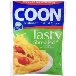 Photo of Coon Tasty Shredded Natural Cheddar Cheese