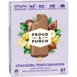 Photo of Proud & Punch Smoothie Pops Chocolate Banana 6s