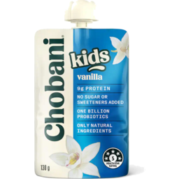 Photo of Chobani Yoghurt Kids Pouch Vanilla 130g