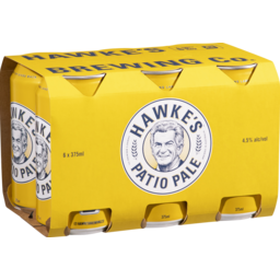 Photo of Hawke's Brewing Co. Patio Pale Ale Beer Can 6 X 375 Ml