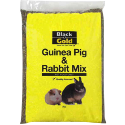 Photo of Black & Gold Guinea Pig & Rabbit Mix 3kg