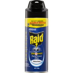 Photo of Raid One Shot Flying Insect Killer Odourless 220g