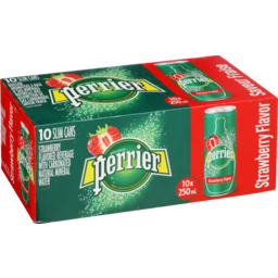 Photo of Perrier Sparkling Mineral Water Strawberry 10 Pack X