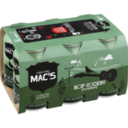 Photo of Mac's Hop Rocker Pilsner 6x330ml Cans