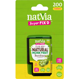 Photo of Natvia Sugar Substitute Monk Fruit White Sweetener 200 Pack