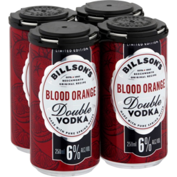 Photo of Billson's Blood Orange Double Vodka 6% Can