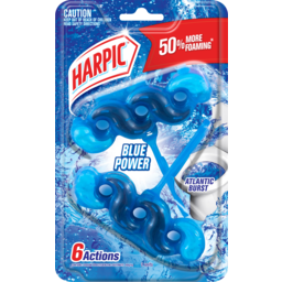 Photo of Harpic Blue Power 6 Actions Atlantic Burst In The Bowl Toilet Cleaner 2 Pack