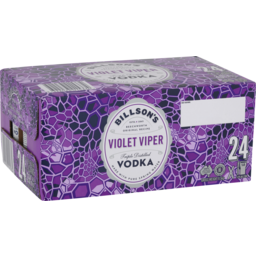Photo of Billson's Vodka With Violet Viper 24x355ml