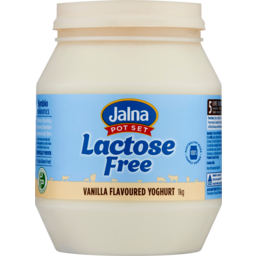Photo of Jalna Pot Set Lactose Free Vanilla Flavoured Yoghurt 1kg