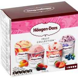 Photo of Haagen Dazs Fruit Collection Mini Cups 4 95ml
