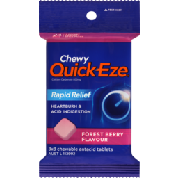 Photo of Quic Eze Forest Berry Chewy Raid Heartburn & Indigestion Relief Pac 3x8pk
