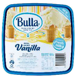 Photo of Bulla Ice Cream Vanilla 4lt