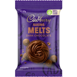 Photo of Baking Chocolate, Cadbury Melts, Dark 225 gm