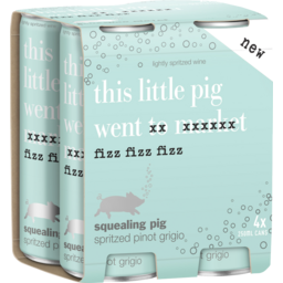 Photo of Squealing Pig Spritzed Pinot Grigio Non Vintage (6 Case Of 4 Cans)