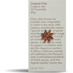 Photo of LOVE TEA Original Chai Tea Pyramids 