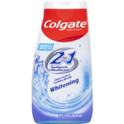 Photo of Colgate 2 In 1 Toothpaste & Mouthwash Whitening Liquid Gel