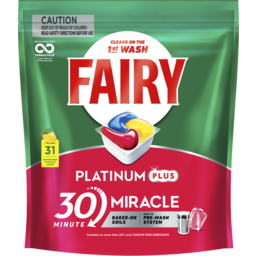 Photo of Fairy Platinum Plus 30 Minute Miracle Lemon 31 Pack